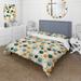 Designart "Urban Oasis Polka Dots Pattern I" Modern Bedding Cover Set With 2 Shams