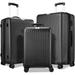 3 Piece Expandable Luggage Sets ABS Hardshell Travel Suitcase w/Double Spinner Wheels & TSA Lock Carry on Luggage Suitcase Sets