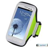 Sports Armband Case Pouch for Samsung Galaxy S6 Grand Prime Prevail LTE S5 Sport S5 Active ATIV SE S5 S4 Active S4 Stratosphere III - Green + MND Mini Stylus