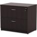 ALEVA513622WA Series 34 In. X 22-3/4 In. X 29-1/2 In. Two-Drawer Lateral File - Modern Walnut
