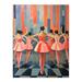 Blossoming Ballet Dance Class Pink Blue Extra Large XL Wall Art Poster Print