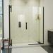 Dreamline Ascend 60 1/2-61 1/2 in. W x 72 in. H Frameless Pivot Shower Door in Satin Black SDAD605720VXX09