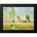 Monet Claude 24x19 Black Modern Framed Museum Art Print Titled - Summer-The Meadow 1874