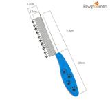 PawGroomers Pet Comb Long and Short Teeth Comb for Dogs and Cats
