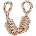 Dog Toy For Large Dog Woven Rope Design Toy Dog Biting Rope Toy Indoor Dog Tug Rope Toy for Gift