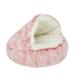 Leesechin Modern Pet Soft Plush Burrowing Cave Faux Fur Cuddler Round Cat Bed Self Warming Indoor Snooze Sleeping Cozy Dog Kitty Teddy Kennel Pet Mat Bed Dog Bed Pet Mat