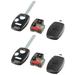 Key Fob Keyless Entry Remote Shell Case & Pad fits Honda Fit Odyssey Pilot Ridgeline (CWTWB1U545 OUCG8D-380H-A) Set of 2