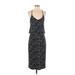 Banana Republic Factory Store Casual Dress - Midi Scoop Neck Sleeveless: Black Dresses - Women's Size X-Small