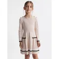 Reiss Kids' Paige Knitted Stripe Dress