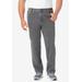 Men's Big & Tall Liberty Blues™ Relaxed-Fit Side Elastic 5-Pocket Jeans by Liberty Blues in Grey Wash (Size 48 38)