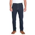 Men's Big & Tall Liberty Blues™ Straight-Fit Stretch 5-Pocket Jeans by Liberty Blues in Dark Indigo (Size 44 40)
