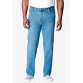 Men's Big & Tall Liberty Blues™ Relaxed-Fit Stretch 5-Pocket Jeans by Liberty Blues in Light Sanded Wash (Size 54 38)