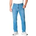 Men's Big & Tall Liberty Blues™ Straight-Fit Stretch 5-Pocket Jeans by Liberty Blues in Light Sanded Wash (Size 46 38)
