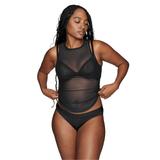 Plus Size Women's The Tank - Mesh by CUUP in Black (Size 5 / XL)