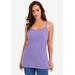 Plus Size Women's Cami Top with Adjustable Straps by Jessica London in Vintage Lavender (Size 22/24)