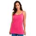 Plus Size Women's Cami Top with Adjustable Straps by Jessica London in Pink Burst (Size 22/24)