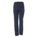 Michael Kors Jeans | Michael Kors 8 Straight Logo Jeans Denim Zipper Pockets Dark Wash Straight Leg | Color: Blue/Gold | Size: 8