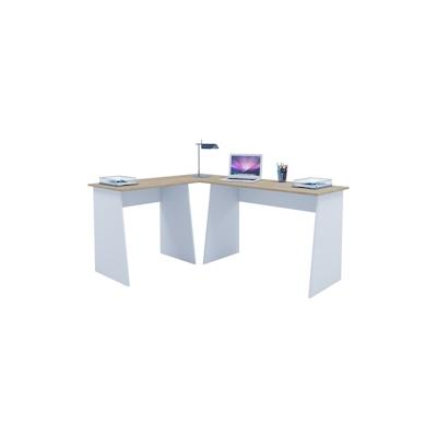 VCM Schreibtisch Masola Weiß / Sonoma-Eiche H. 74 x B. 135 x T. 105 cm Image