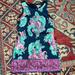 Lilly Pulitzer Dresses | Lilly Pulitzer Donna Inky Navy Romper | Color: Blue/Green | Size: 00