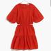 Madewell Dresses | New Madewell Dresses | Seersucker Puff Sleeve Cutout Mini Dress Fresh Chili Red | Color: Red | Size: Xl