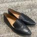 Madewell Shoes | Madewell Leather Upper Black Pointed Toe Flat Women’s Shoes Size 6.5. Ah770. | Color: Black | Size: 6.5