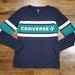 Converse Shirts & Tops | Boys Converse Blue Striped Logo Print Shirt Size M(10/12) | Color: Blue/Green | Size: Mb