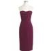 J. Crew Dresses | J.Crew Rory Strapless Dress Classic Faille #B7677 Burgundy Nwt New | Color: Purple/Red | Size: 4