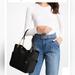 Michael Kors Bags | Michael Kors Jet Set Large Saffiano Leather Shoulder Bag Black | Color: Black/Brown | Size: Os