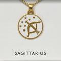 Madewell Jewelry | New Women's Madewell Zodiac Collection Pendant Necklace Saggitarius | Color: Gold | Size: Os