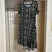 Lularoe Dresses | Lularoe Aztec Print Carly Dress Medium | Color: Black/Cream | Size: M