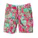 Lilly Pulitzer Shorts | Lilly Pulitzer The Chipper Shorts In Flamingo Pink Southern Charm | Color: Green/Pink | Size: 00