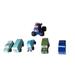 Disney Toys | Lot Of 5 Disney Pixar Cars Wooden Kidkraft Toys Hard To Find And 1 Monster Cars | Color: Blue/Red | Size: Osb