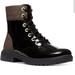 Michael Kors Shoes | Michael Kors Mk Alistair Lace-Up Lug Sole Combat Boots Sz 8 | Color: Black/Brown | Size: 8