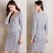 Anthropologie Dresses | Maeve Anthropologie 3/4 Sleeve Striped Dress | Color: Gray/White | Size: S