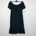 Lularoe Dresses | Lularoe Womens 3xl Dress Black Cici Ruffle Mermaid Flounce Off Shoulder Nwt Ci24 | Color: Black | Size: 3x