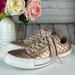 Converse Shoes | Converse Chuck Taylor All Star Ox Blush Gold Quilted Lace Up Low Top Sneakers | Color: Gray/Pink | Size: 7