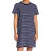 Madewell Dresses | Madewell Striped T-Shirt Dress | Color: Blue/White | Size: Xs