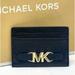 Michael Kors Bags | Michael Kors Reed Card Holder Case Wallet Leather | Color: Black/Gold | Size: Os