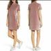 Madewell Dresses | Madewell Velvet Shirt Dress Women's Size Medium | Color: Pink | Size: M