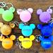 Disney Accessories | Lot Of 9 Various Disneyland Mickey Mouse Icon Ears Shaped Dense Foam Key Chains! | Color: Blue/Gold | Size: Os