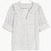 Madewell Tops | New Madewell Peter Pan Collar Shirt In Windowpane | Color: White | Size: 00