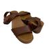 American Eagle Outfitters Shoes | American Eagle Woman’s Size 7 Brown Wooden Block Heel Sandal | Color: Brown | Size: 7