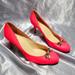 Kate Spade Shoes | Kate Spade New York Coral Catia Geranium Pink Patent High Heel Pumps Italy Sz 9 | Color: Pink | Size: 9