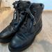Michael Kors Shoes | Michael Kors Solid Black Combat Boots | Color: Black | Size: 7.5