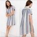 Madewell Dresses | Madewell Central Shirtdress In Flagstaff Stripe Sz S | Color: Blue/Cream | Size: S