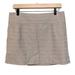 J. Crew Skirts | J. Crew Womens Textured Mini A Line Skirt Size 10 Gray Pencil Back Zip Cotton | Color: Gray | Size: 10