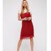 Free People Dresses | New Free People Margot 2fer Dainty Layered Pleated Polka Dot Slip Dress | Color: Red/White | Size: 8