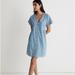 Madewell Dresses | Madewell Nwt Eyelet Button Front Dress | Color: Blue | Size: Xxs