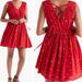 Madewell Dresses | Madewell Magnolia Tie-Back Dress In Rosebud Scatter | Color: Red | Size: S