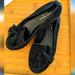 Kate Spade Shoes | Kate Spade Kiltie Moccasin Loafers Flats Black Suede Sz 6 Women's | Color: Black | Size: 6